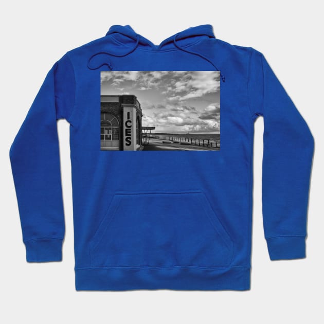 Rendezvous Cafe, Whitley Bay - Monochrome Hoodie by Violaman